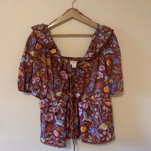 Maeve by Anthropologie Puff Sleeve Blouse